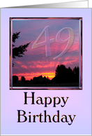 Happy 49th Birthday card