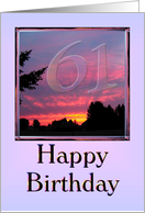 Happy 61st Birthday Friend card