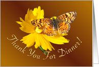 Thank You For Dinner card