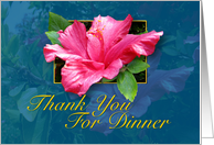 Thank You For Dinner card