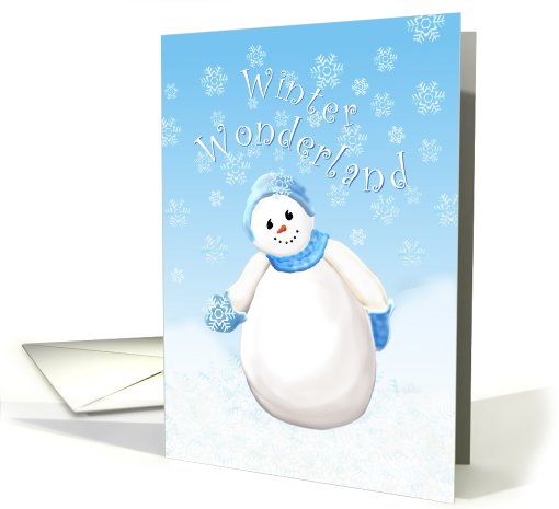 Thinking of You Winter Snow Day card (525708)