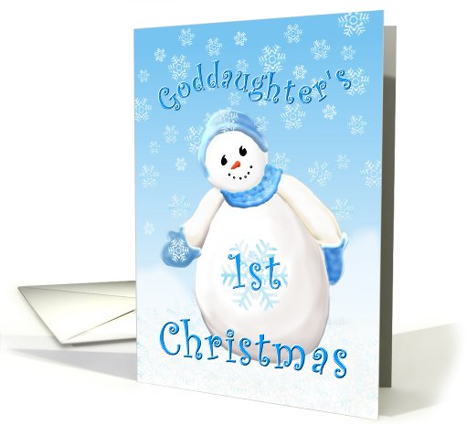 Goddaughter's First Christmas card (527987)