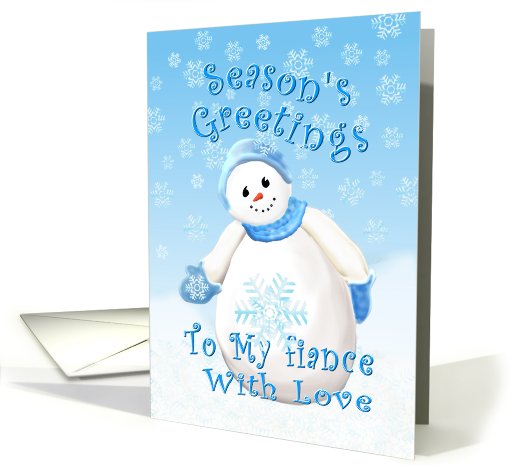 Christmas Greeting for Fiance card (528255)