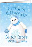 Christmas Greeting for Fiance card