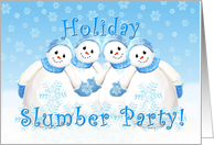 Holiday Slumber Party Invitation card