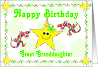 Happy Birthday Great Granddaughter for Girl Child card