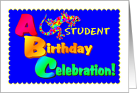 Happy Birthday Student card