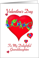 Valentine Greeting for Granddaughter card