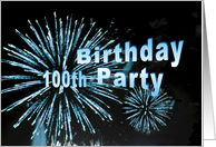 Happy 100th Birthday Party Invitation card