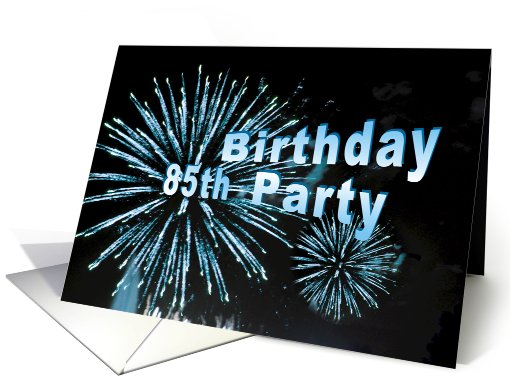 Happy 85th Birthday Party Invitation card (551988)