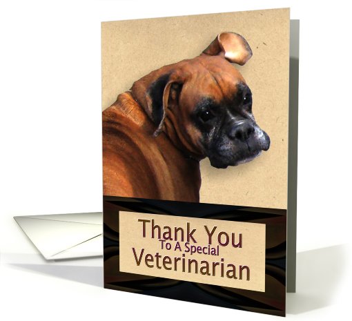 Thank You for Veterinarian card (552430)
