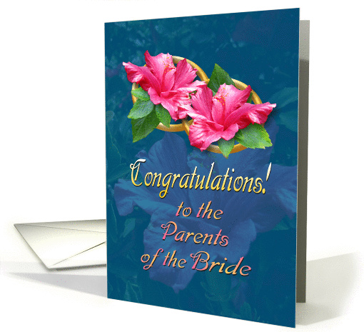 Congratulations to Parents of the Bride card (556786)
