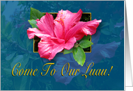 Luau Party Invitation card