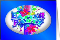 Happy Easter Egg Party Invitation card