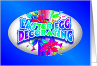 Happy Easter Egg Decorating Party card