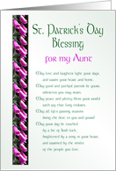 St. Patrick’s Day Blessing for Aunt card