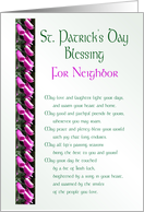 St. Patrick’s Day Blessing for Neighbor card