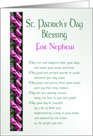 St. Patrick’s Day Blessing for Nephew card