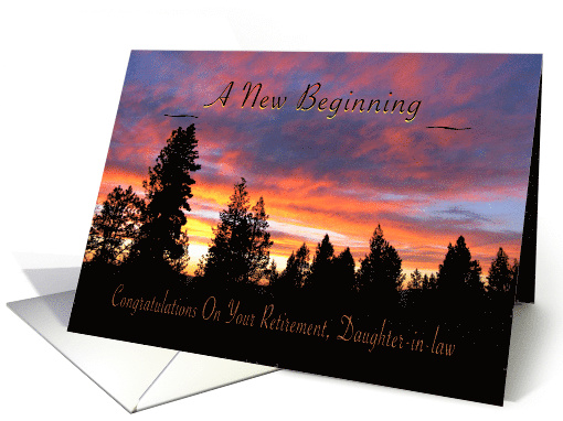 New Beginning Sunrise Retirement for Daughter-in-law card (570889)