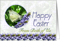 Happy Easter from Both of Us Butterfly Flowers card