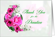 Thank You for Donation card
