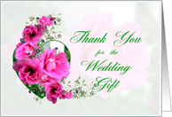 Thank You for Wedding Gift card