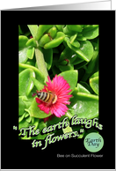 Earth Day Wildflower Laughter card