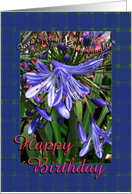 Granddaughter Happy Birthday Lavender Lily Garden card