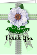 Granddaughter Thank You Flower card