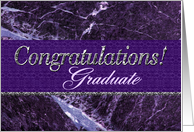 Congratulations College Graduate Purple card