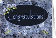 Congratulations College Graduate Wildflowers card