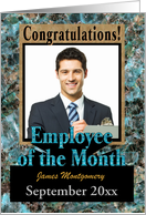 Custom Business Employee of Month Photo Card Framable card