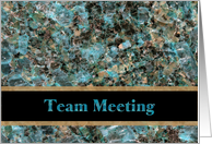 Business Team Meeting Announcement card