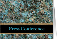 Business Press Conference Announcement card