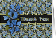 Birthing Team Thank You Forget-me-nots card