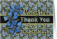 Caregiver Thank You Forget-me-nots card