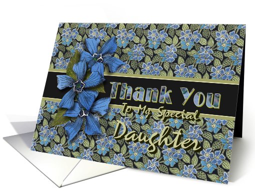 Daughter Thank You Forget-me-nots card (612856)