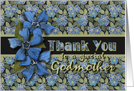 Godmother Thank You Forget-me-nots card