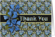 Teacher’s Aide Thank You Forget-me-nots card