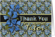 Tutor Thank You Forget-me-nots card