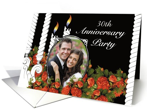 Year Specific Anniversary Party Invitation Photo card (615838)