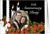 Year Specific Anniversary Party Invitation Photo Card