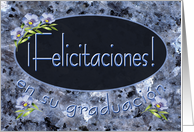 Spanish Felicitaciones! En Su Graduacin Graduation card