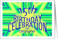 15th Birthday Party Invitation Bright Star Custom Name card
