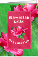 Luau Party Invitations card