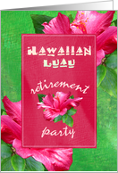 Retirement Luau Party Invitations card