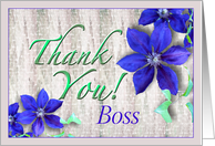 Boss Thank You from Group Purple Clematis card