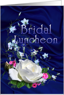 White Rose, Bridal Luncheon Invitation card