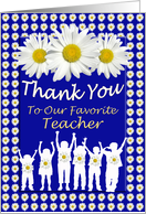 Teacher Thank You Daisy Blossoms from Group card
