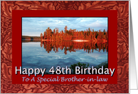 Brother-in-law 48th Birthday Sunrise Reflections card